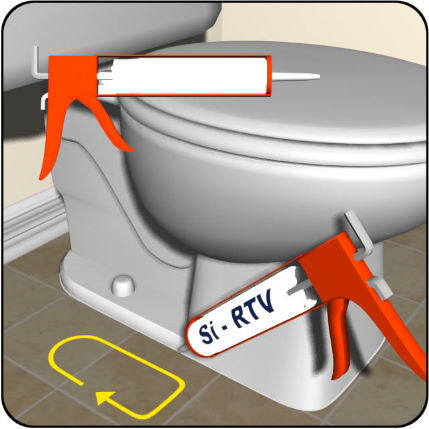 Seal around the base with RTV Silicone